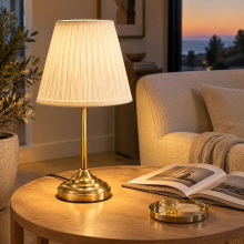 Arlgsite witte stoffen tafellamp voor slaapkamer 1 pack