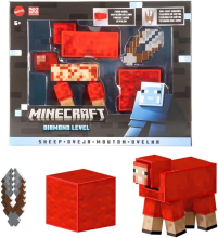 MATTEL Minecraft diamanten niveau schaap actiefiguur   14 cm, JCV22