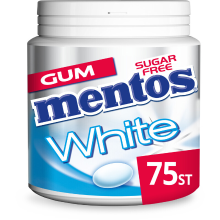 Mentos kauwgom witte zoete munt   113 g