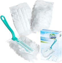 Duster PP schoonmaakgereedschap met 3 navullingen   Wit