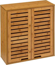 5Five Sicela Bamboe Wandbevestigde Eenheid   Bruin, 52 x 59 x 20 cm