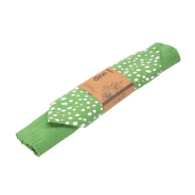 Dexam Placemat  en Servetset Sintra Gestipt 100% Katoen Groen