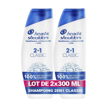 Head & Shoulders Head & Shoulders Shampoo 2 x 300 ml   Classic 2 in 1