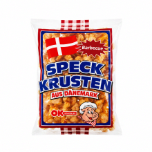 Ok Snacks spekkorsten krokante varkenscracker met barbecuesmaak 150 g