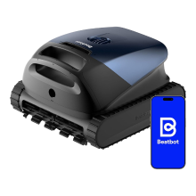 [Nieuwe release] Beatbot M10 Joybuy versie robotzwembadreiniger – Bodem / wand / waterlijn / ondergedompelde stranden, 25.700 L/u zuigkracht, slimme waterlijnparking, 5 L filtercapaciteit, 300 min looptijd, donkerblauw