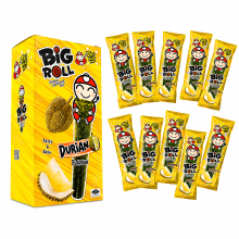 Taokaenoi Big Roll krokant zeewier duriansmaak (pak van 9)