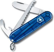 Victorinox mijn eerste kinderzakmes   9 functies, transparant blauw