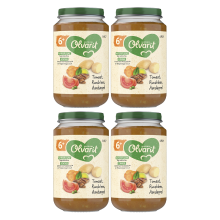 Olvarit tomaat rundvlees aardappel wortel 6M+ 200 g * 4