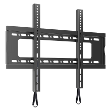 Zootude Vaste TV muurbeugel voor 65 90 inch tv's, Max. VESA 600 x 600 mm, Ondersteunt tot 100 kg, Laag profiel, ruimtebesparend ontwerp, Compatibel met beton, baksteen en houten steunbalken