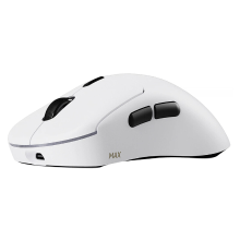 Rapoo VT3 MAX draadloze gamingmuis, echte 8K pollingsnelheid, lichtgewicht van 53 g, batterijduur tot 750 uur, Nordic nRF54L15 MCU, optische schakelaar van 120 miljoen, 10 programmeerbare knoppen, macro ondersteuning   wit