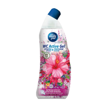 Ambi Pur actieve gel toiletreiniger, roze hibiscus en roos, 750 ml