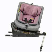 Jovikids Ranger Rose Roze 360° Draaibare Kinderautostoel met ISOFIX, i Size 40 150 cm (vanaf de geboorte tot ca. 12 Jaar), Babyautostoel Reboarder met Kantelfunctie & Afneembare Zonneklep, ECE R129