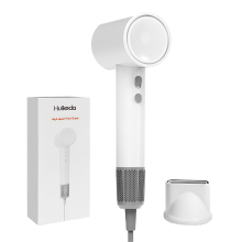 Huikeda hogesnelheidsföhn, 110.000 Omw/min ionische föhn met borstelloze motor, 1500 W snel drogen met 360° magnetisch mondstuk, intelligente temperatuurregeling voor reizen en thuis, ultralicht