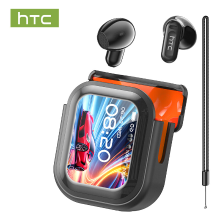 HTC NE20 draadloze oordopjes met AI vertaling, Bluetooth 5.4, LED display, hoge kwaliteit, waterdicht, TWS met aanraakbediening, geschikt voor kantoor, sport, studie en audio gesprekken | ingebouwde microfoon | oordopjes