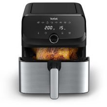 Tefal EY855D Easy Fry Airfryer   4,2 liter inhoud   1500 W vermogen   Digitale bediening   8 kookprogramma's