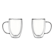 Dubbelwandig glas 450 ml 2 stuks