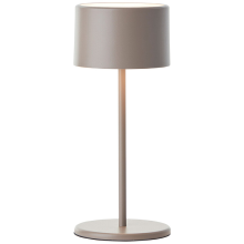 Brilliant Led Tafellamp, Oplaadbare Batterij, 210 Lm, Touchdimmer, 3000K, 21 Cm, Metaal, Taupe