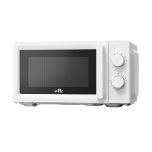 Willz Galanz 20 L compacte vierkante magnetron geschikt voor huurappartementen & studentenkamers, energiebesparende magnetron met laag vermogen met eenvoudige bediening voor ouderen/kinderen, type stekker (230), geschikt voor kleine ruimtes, verwarmingsapparaat