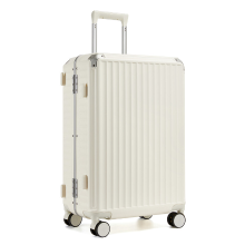 Kono 24 inch ritsloze aluminium frame pc hardshell koffer met TSA slot, bekerhouder en telefoonhouder voor vakantie reizen