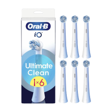 Oral B Oral B iO Ultimate Clean opzetborstels   wit   6 stuks   XXL verpakking   Ultieme reiniging   Voor iO handgrepen