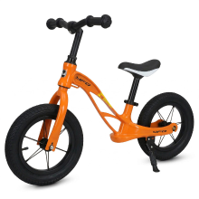 Neuleb lichtgewicht loopfiets voor peuters, trainingsfiets zonder pedalen met verstelbaar zadel, luchtloze banden en standaard, eerste kinderfiets voor 3 tot 6 jaar, perfect om te leren fietsen, oranje