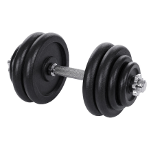 JOYFURNOS neopreen zeshoekige dumbbells, 30 kg, met verbindingsstangen, thuisworkout, zwart