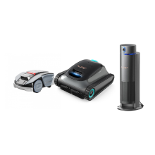 SUNSEEKER S3 Draadloze Robotmaaier + AIPER Scuba S1 Robot Zwembadreiniger + Aiper IrriSense 2 Slim Irrigatiesysteem – App gestuurd Slimme Buitenzorg Bundel