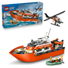 LEGO City 60504 Kustwacht reddingsboot met helikopter