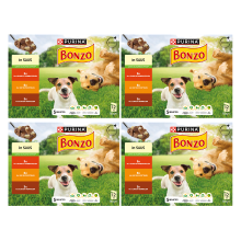 Bonzo MP 12P rond/kip/lam in saus*4