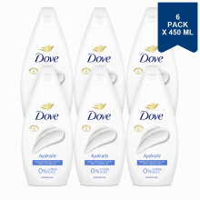 Dove Douchegel Hydrate 450 ml (6 Pack)