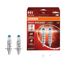 Osram Automotive OSRAM NIGHT BREAKER LASER H1, +150% meer licht, halogeen koplamp, 64150NL 2HB, 12 V, 2 lampen