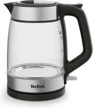 Tefal Elektrische Waterkoker KI6058   1,7 L   Glazen Design   Met LED verlichting   Uitneembaar Antikalkfilter   2200 W   Zwart