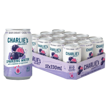 Charlie's Organics bruiswater cassis   12 x 330 ml