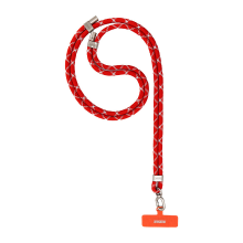 Fanhangxinsheng Remastered Klassiek Gerecycled Milieuvriendelijk Telefoonkoord, Rood, Lange Stijl, Verstelbare Lengte