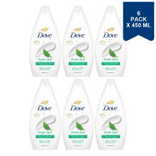 Dove Douchegel Fresh Care 450 ml (6 Pack)