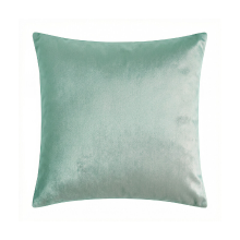 Deconovo kussenhoes van hollandse fluwelen   lichtgroen   45 x 45 cm   1 stuk