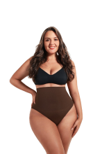 Feelingirl naadloze, direct gladmakende, gevormde slips met low rise 3XL/4XL bruin