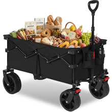 Sekey 330 lbs inklapbare opvouwbare bolderwagen met grote capaciteit