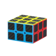 2 X 3 x 3 Prisma Puzzel met Stickers van Zwart Carbon, Niet Standaard Vorm Mod
