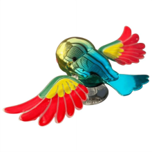 WhereHike Simulatie Vliegende Vogel Motorfiets – Windaangedreven Autoornament met Realistisch Fladderende Vleugels, Aerodynamisch Ontwerp voor Sunroof, Raam & Handgreep Gebruik (rood), rood