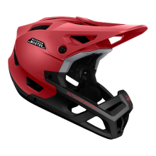 OutdoorMaster volledig dekkende mountainbikehelm voor heren en dames   rood, maat L