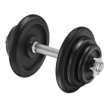 JOYFURNOS Gietijzeren Dumbbells, 20 kg Halterschijven, Verstelbaar voor Mannen en Vrouwen Fitness, Zwart