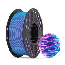 CAILAB 3D printerfilament PLA zijde, tweekleurig   Rose & Azure