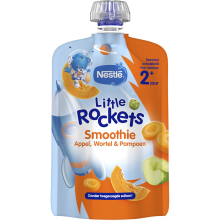 Nestle Nestlé Little Rockets smoothie appel, wortel en pompoen 2+ 150 g