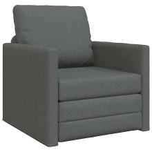 VidaXL 2 in 1 slaapbank   donkergrijs, 112 x 174 x 55 cm