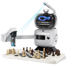 SenseRobot AI Schaakrobot met Robotarm – 25 AI niveaus, 1200+ Oefeningen, Eindspeltrainer, Klassieke Partijherhaling, Spraakcoaching, Lichess integratie, App synchronisatie, Voor alle niveaus