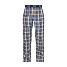 LEE Yukon geweven broek   antraciet/geruit blauw   maat M