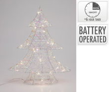 Koopman International Koopman LED kerstboom   iriserend wit