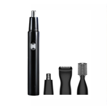 Ochama Elektrische Neustrimmer Set met 3 Verschillende Trimkoppen, 360° Roterend Gebogen Mes, Afneembare en Afwasbare Onderdelen, Precisie Wenkbrauwtrimmer, Draadloos Scheerapparaat