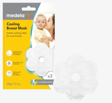 Medela verkoelend borstmasker, verpakking van 1 x 2 stuks